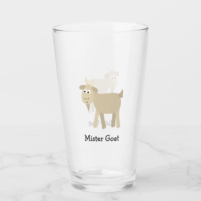 Funny Goat Glass (Front)