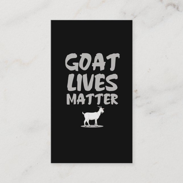 Funny Goat Lover Goat Animal Farm Business Card (Front)