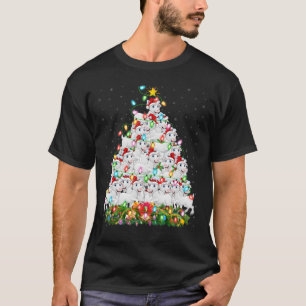 Funny Goat Lover Matching Santa Goat Christmas Tre T-Shirt