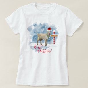 Funny Goat Lovers Christmas North Pole T-Shirt