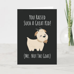Funny Goat Mom Cards Mother Farm Animal For Her