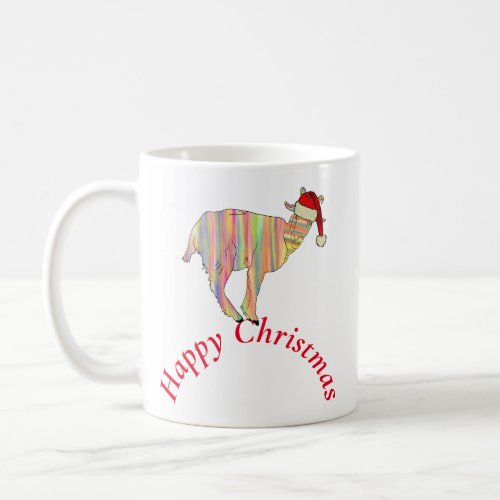 Funny Goat on Happy Christmas Coffee Mug