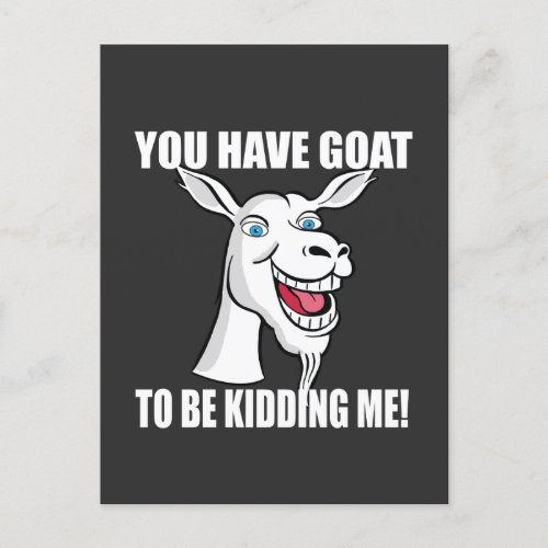 Funny Goat Postcard