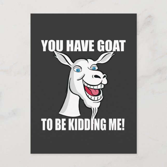 Funny Goat Postcard (Front)