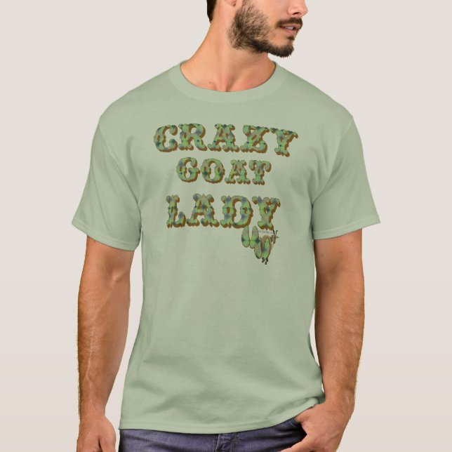 Funny Goat Shirt Crazy Goat Lady 3 (Front)