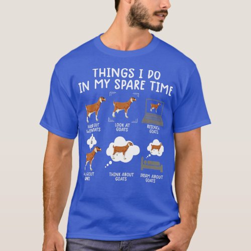 funny goat shirts 6 Things I Do In My Spare Time g
