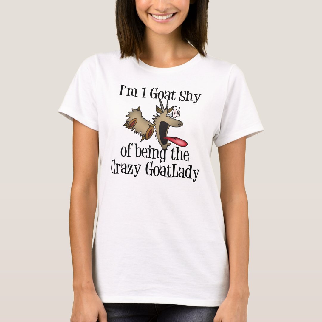 Funny Goat Tshirt Ladies Baby Doll Shirt by Bella Zazzle