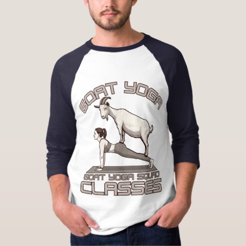 Funny Goat Yoga Squad  T_Shirt