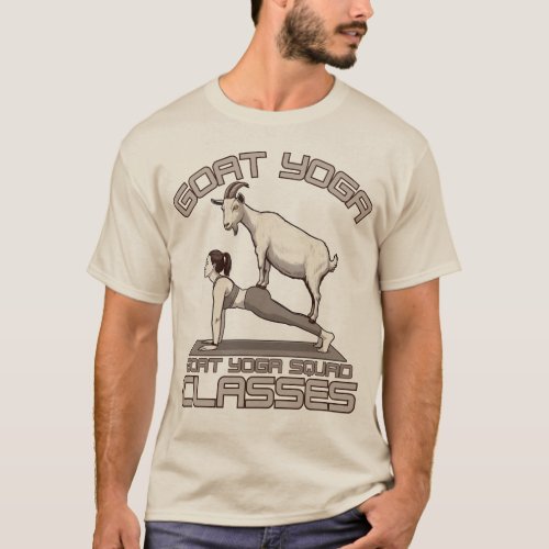 Funny Goat Yoga Squad  T_Shirt