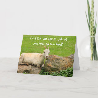 Funny Goats Cancer Support Card