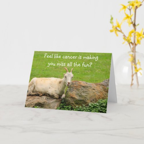 Funny Goats Cancer Support Card