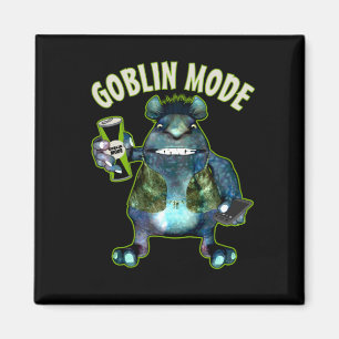 Funny Goblin Mode Lazy Troll Slobbin Antisocial Magnet