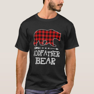 Funny Godfather Bear Matching Family Christmas Bea T-Shirt