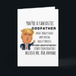 Funny Godfather Birthday Best Gift Card<br><div class="desc">Apparel gifts for men,  women,  boys,  kids,  couples and groups. Perfect for Birthdays,  Anniversaries,  School,  Graduations,  Holidays,  Christmas.</div>