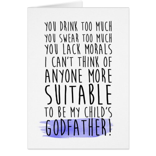 funny godfather card