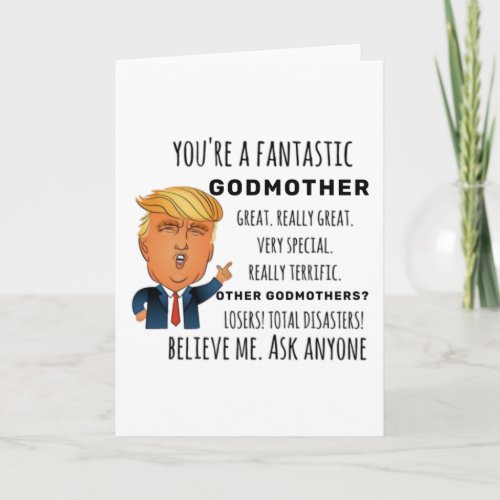 Funny Godmother Birthday Best Gift Card