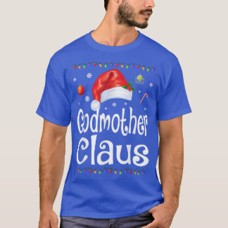 Funny Godmother Claus Christmas Pajamas Santa Gif T-Shirt