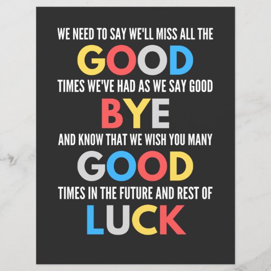 Funny Going Away Farewell (Front)