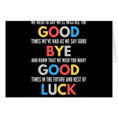 Funny Going Away Farewell (Front Horizontal)