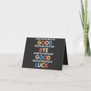 Funny Going Away Farewell Card