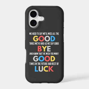 Funny Going Away Farewell iPhone 17 Case
