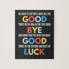 Funny Going Away Farewell Jigsaw Puzzle