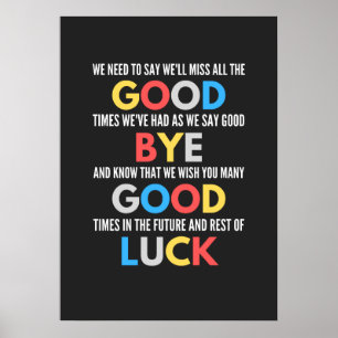 Funny Going Away Farewell Poster