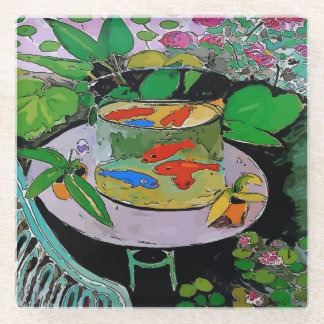 Funny Gold Fish Coaster