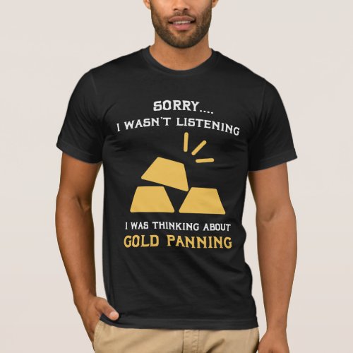 Funny Gold Miner Mining Digger birthday gift ideas T_Shirt