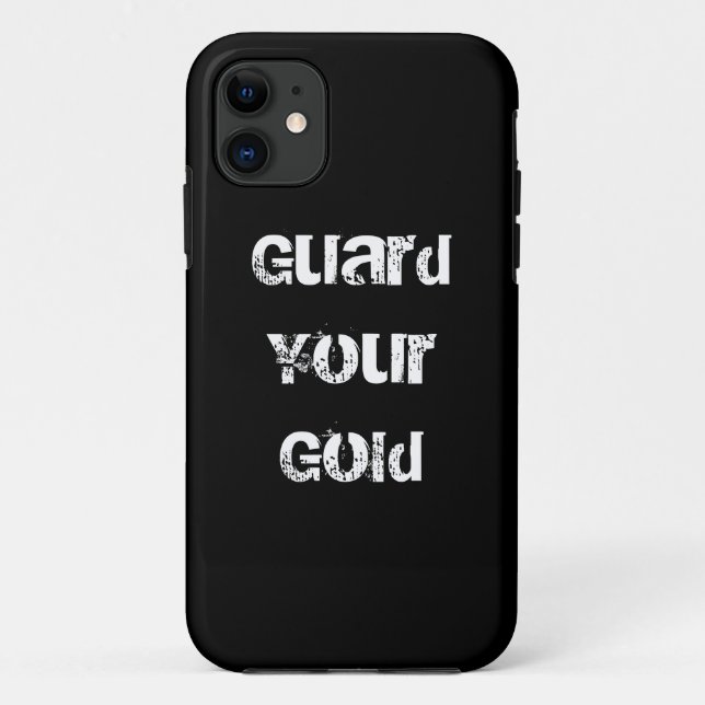 Funny Gold Saying Case-Mate iPhone Case (Back)