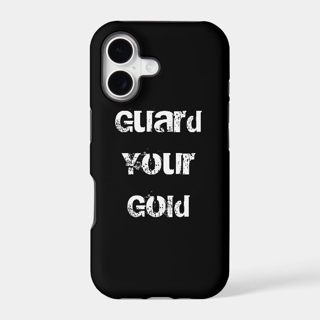 Funny Gold Saying Iphone Case (Back)
