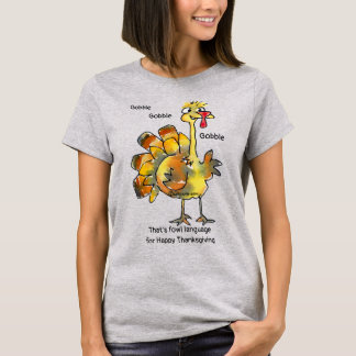 Funny Gold Turkey Gobble T Shirt