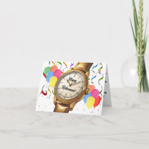 Funny Gold Watch celebrate Retirement Card