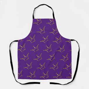 Funny Golden Crown - luxury royal 1 Apron