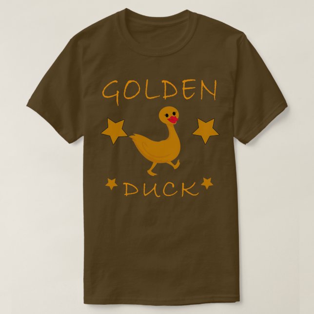 Funny Golden Duck Funny Duck Lover Cute Duck T-Shirt (Design Front)