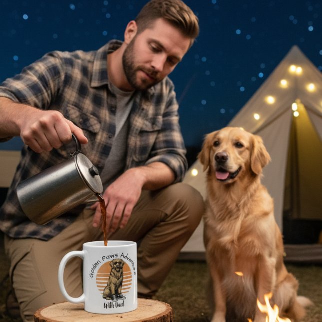 Funny Golden/ Orange Add photo Personalize Coffee Mug (Creator Uploaded)