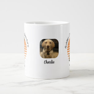 Funny Golden/ Orange Add photo Personalize Giant Coffee Mug