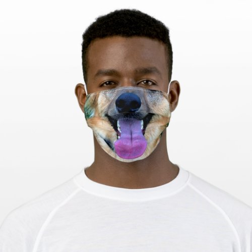 Funny Golden Retriever Dog Print  Design Groomer Adult Cloth Face Mask