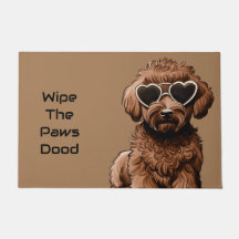 Funny Goldendoodle Doormat