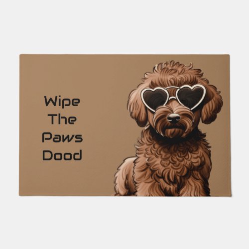 Funny Goldendoodle Doormat