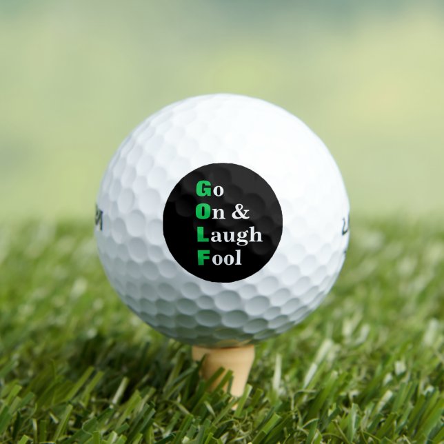 Funny Golf Acronym Golf Balls (Insitu Tee)