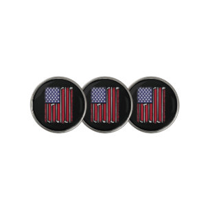 Funny Golf American Flag Golf Player Vintage Golfe Ball Marker