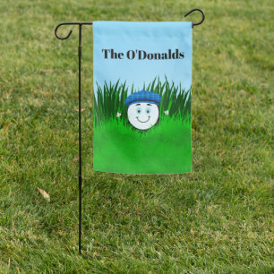 Funny Golf Ball in Rough Personalized Garden Flag
