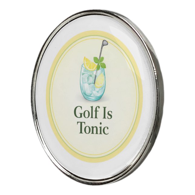 Funny Golf Ball Marker Set | Golf Is Tonic Gift (3/4)