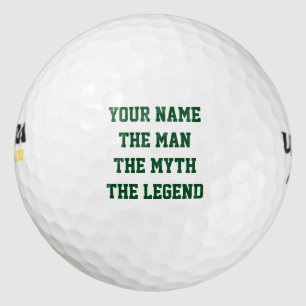 Funny golf ball set for men The man myth legend