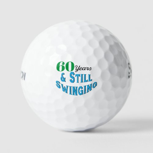 Funny Golf Balls 60th Birthday
