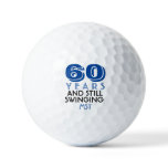 Funny Golf Balls 60th Birthday Party Monogrammed Funny Golf Balls 60th Birthday Party Monogrammed