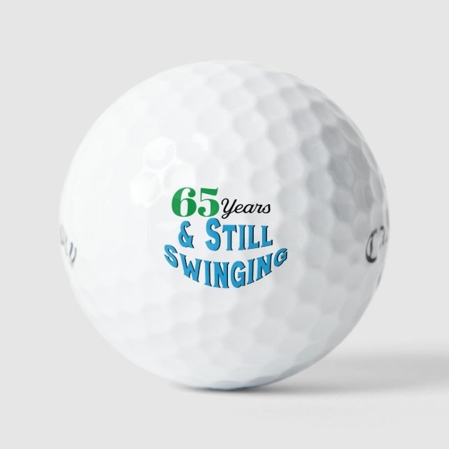 Funny Golf Balls 65th Birthday (Front)