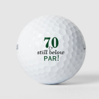 Funny Golf Balls 70th Birthday Party Monogrammed