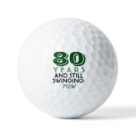 Funny Golf Balls 80th Birthday Party Monogrammed Funny Golf Balls 80th Birthday Party Monogrammed